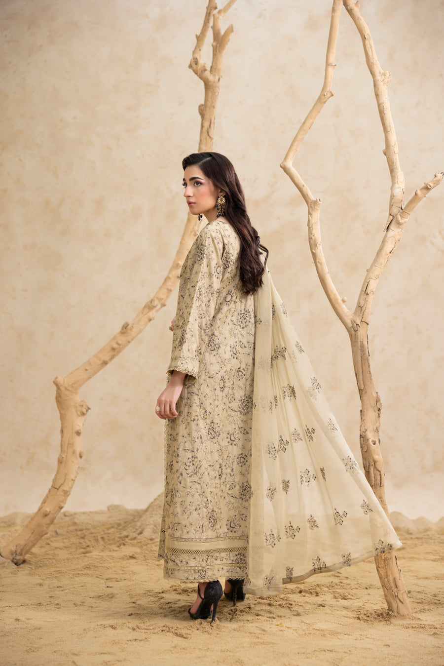 Sapphire Sand 3-Pc's Embroidered Ready to Wear
