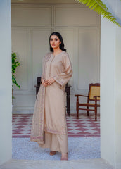 PRET 3PC Embroidered Dress