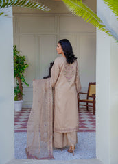 PRET 3PC Embroidered Dress