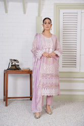 PRET Embroidered Chikankari - 3 PC