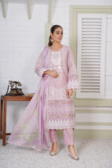 PRET Embroidered Chikankari - 3 PC