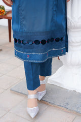 PRET 3PC Embroidered Dress