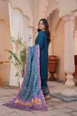 3 PC - Embroidered Karandi Pret