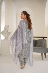 Silver Mist – Embroidered Lawn Ready to Wear 3PC