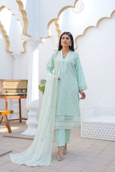 3 PC - Embroidered Lawn Suit