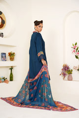 Zinc Embroidered Viscose 3-Piece Pret Suit with Multicolor Dupatta