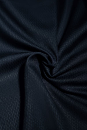 Premium wash and wear PV fabric navy blue - men's unstitched - Threads & Weaves
