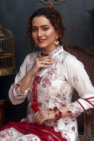 embroidered lawn suit