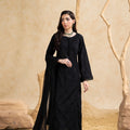 Black 3-Pc's Embroidered Ready to Wear
