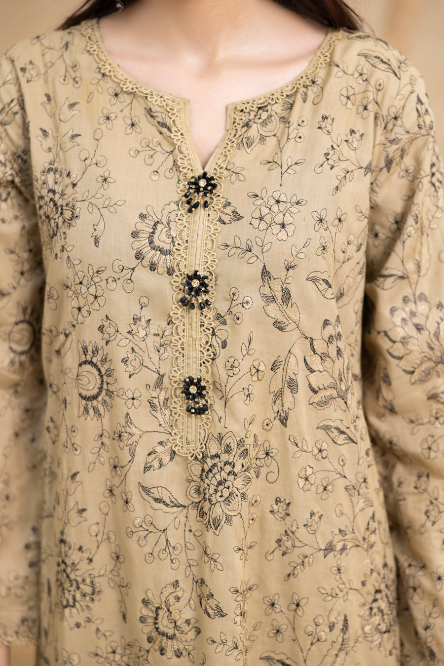 Sapphire Sand 3-Pc's Embroidered Ready to Wear