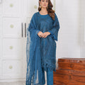 Pret embroidered chikankari 3-piece - ready to wear - Threads & Weaves