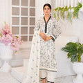 Unstitched embroidered lawn suit L23108 - Threads & Weaves