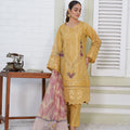 Pret embroidered chikankari 3-piece - ready to wear - Threads & Weaves