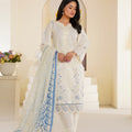 Ivory breeze embroidered lawn suit 3-piece - ready to wear - Threads & Weaves