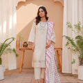 Karandi pret beige 3-piece - ready to wear - Threads & Weaves