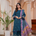 Karandi pret zinc shade 3-piece - ready to wear - Threads & Weaves