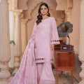 Karandi pret baby pink 3-piece - ready to wear - Threads & Weaves