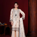Elegant beige viscose suit - ready to wear - Threads & Weaves