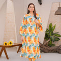Vibrant floral lawn suit - ready to wear - Threads & Weaves