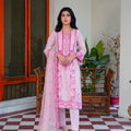 Karandi embroidered dress - unstitched 3-piece suit - Threads & Weaves