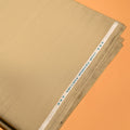 Premium wash and wear PV fabric light brown - men's unstitched - Threads & Weaves